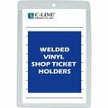 C-Line Products C-Line Products Vinyl Shop Ticket Holder, Both Sides Clear, 5 x 8, 50/BX 80058